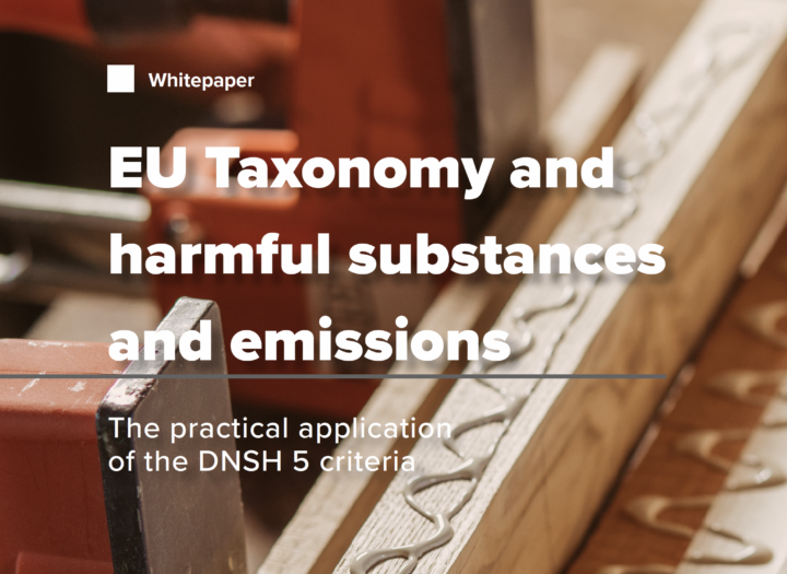 EU Taxonomy and harmful substances and emissions