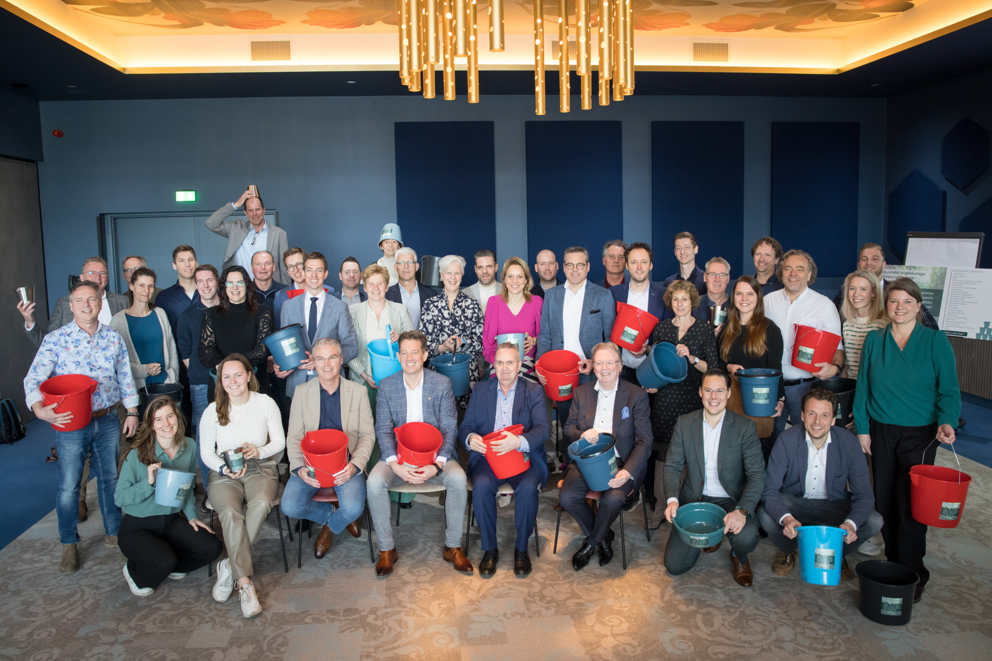 Deelnemers aan de Bouwtafel Waterzuinig Wijken